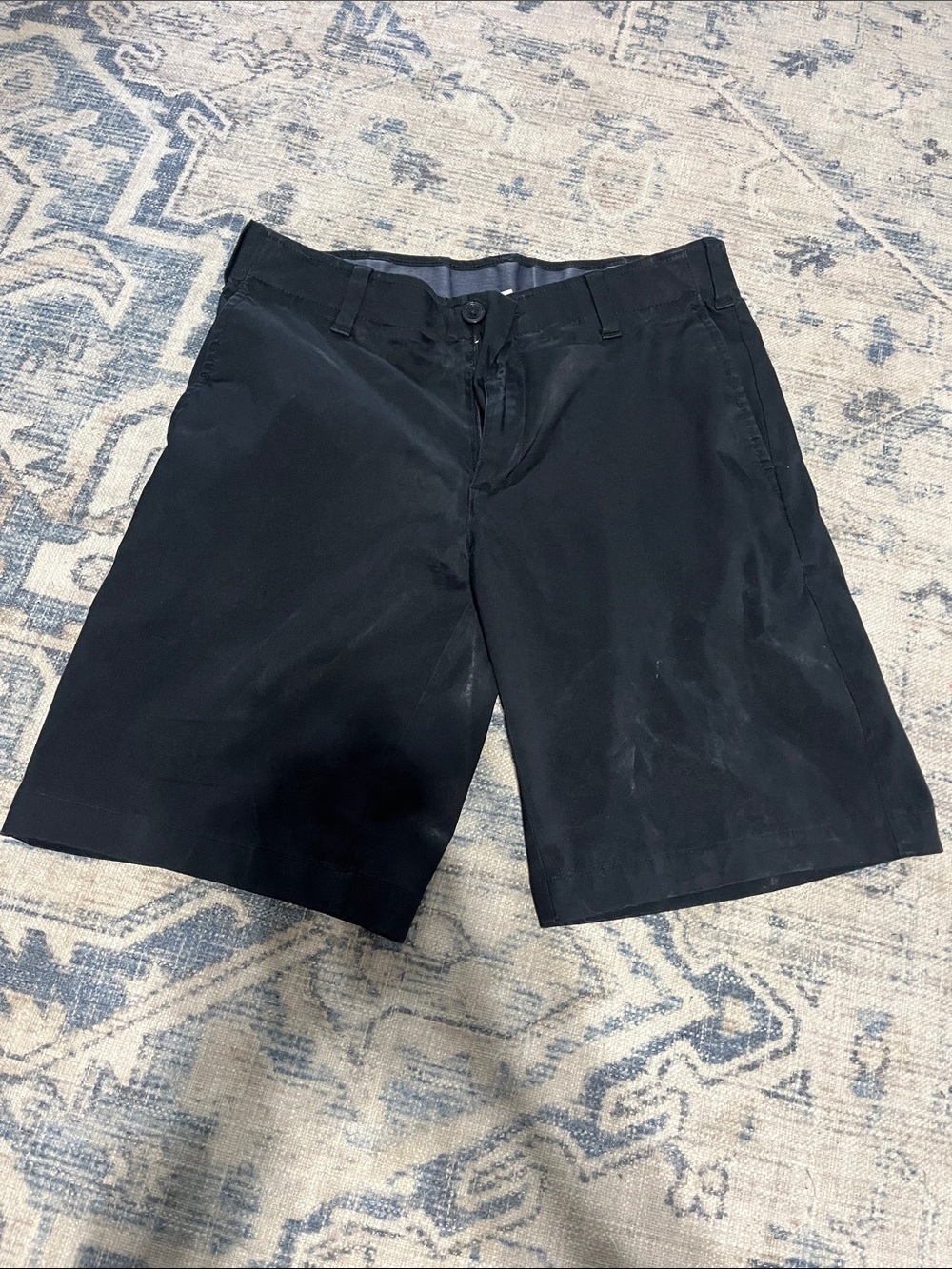 bcg Men's Black Flat Front Chino Shorts
